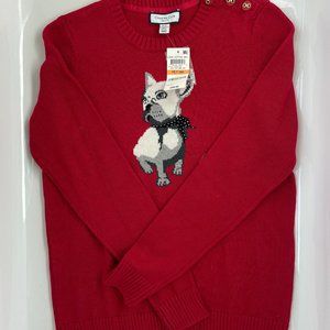 Charter Club Red Sweater Top Petite Small